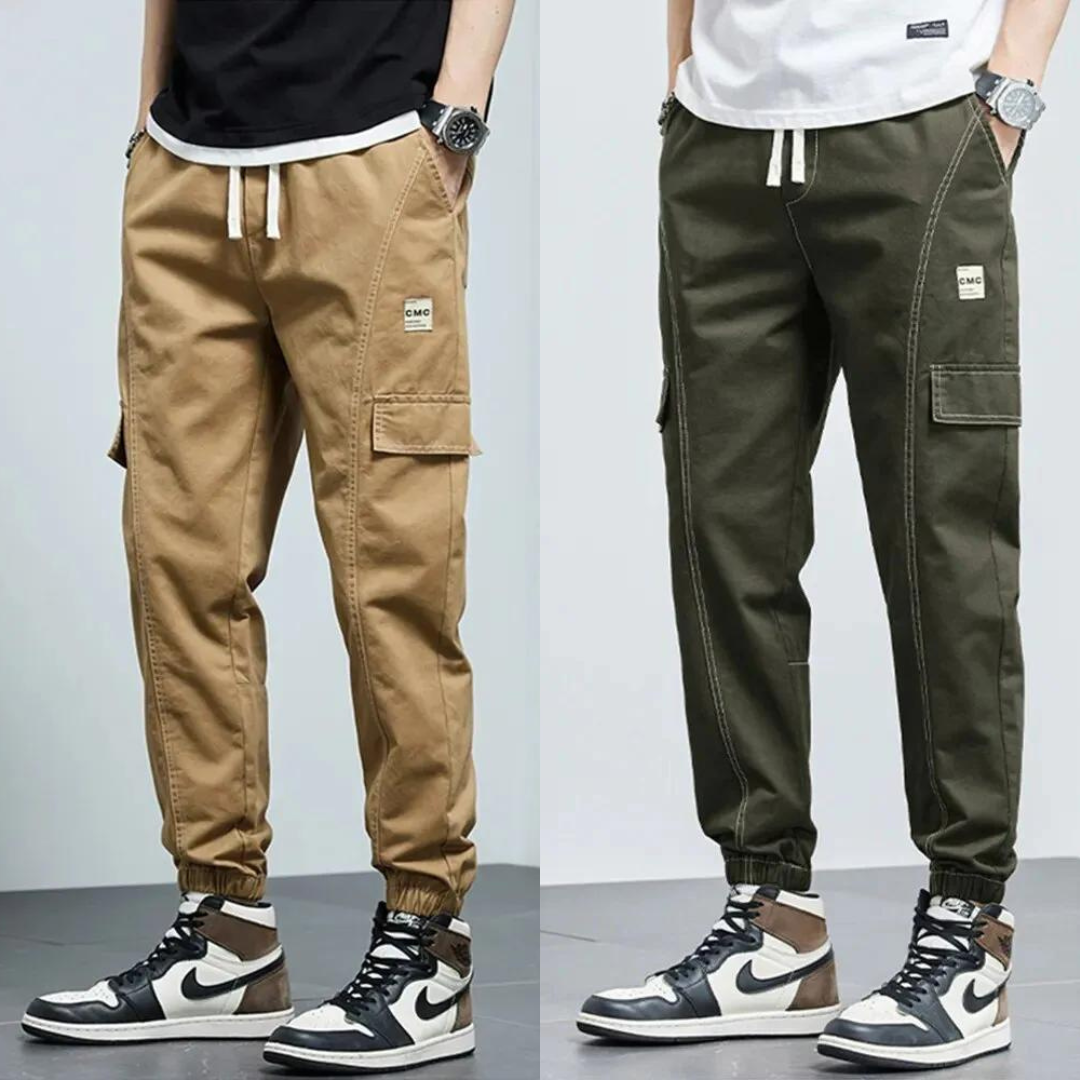 Japanese Style Pants Men Autumn Winter Casual Pants ( Pack of 2 )