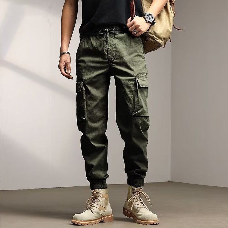 Men's Loose Solid Cargo Pants ( Pack of 2 )