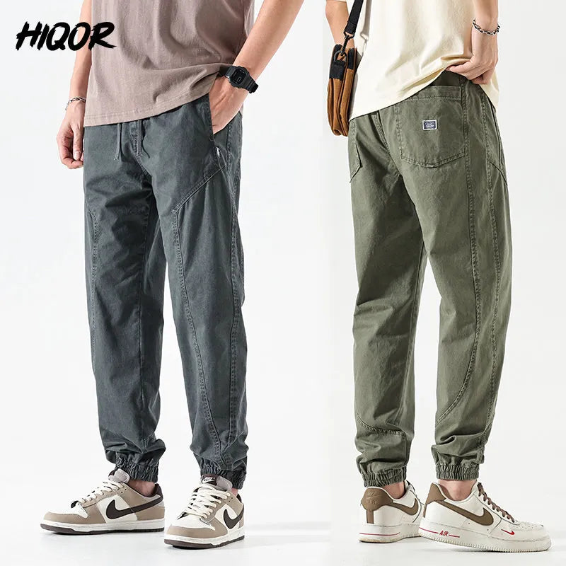 MEN'S SUMMER CARGO PANTS CASUAL COTTON LONG PANTS ( Pack of 2 )