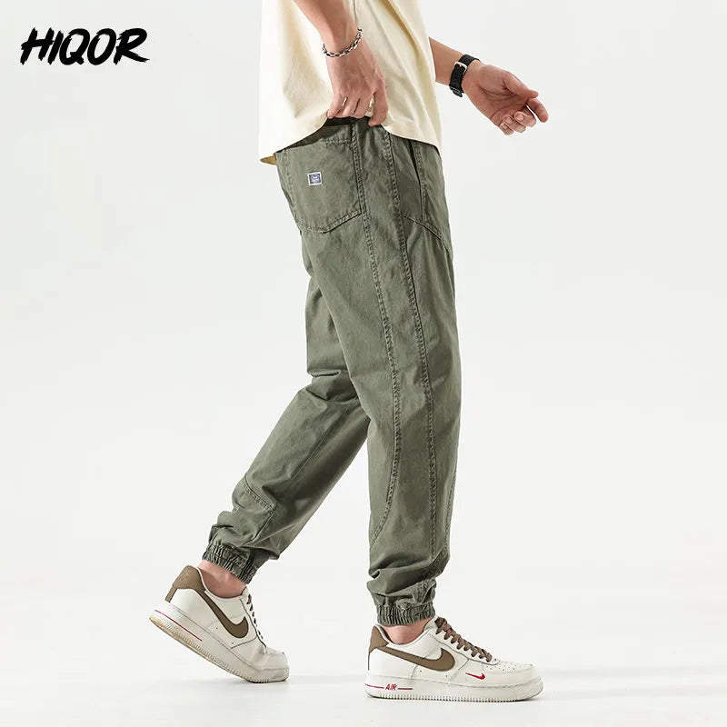 MEN'S SUMMER CARGO PANTS CASUAL COTTON LONG PANTS ( Pack of 2 )